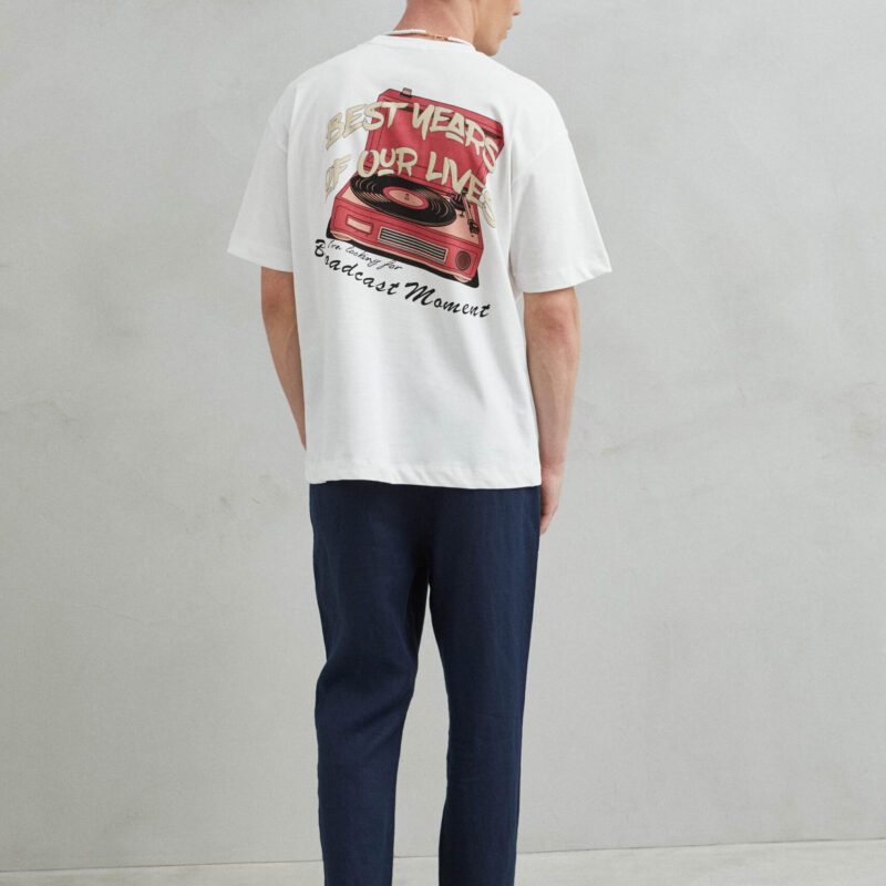 CAMISETA MANGA CORTA OVERSIZE BLANCA BEST YEARS OF OUR LIVES