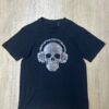 CAMISETA ESTAMPADO CALAVERA DJ MUSIC