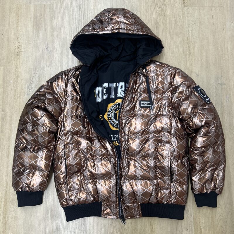 CHAQUETA ACOLCHADA METALIZADA REVERSIBLE
