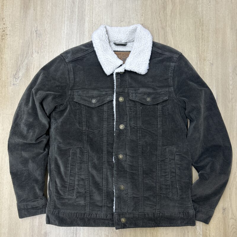 CHAQUETA DE PANA CON BORREGUITO INTERIOR DARK KAKI