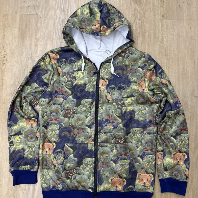 SUDADERA CON ESTAMPADO OSOS DE PELUCHES EN TONO VERDE