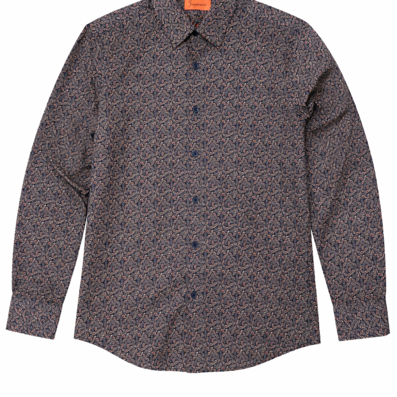 CAMISA SLIM FIT MICROFLOR ESTAMPADO SLIM FIT