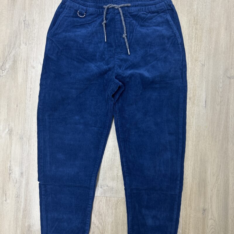 JOGGER DE PANA CON CORDON EN LA CINTURA PETROL LOOSE FIT