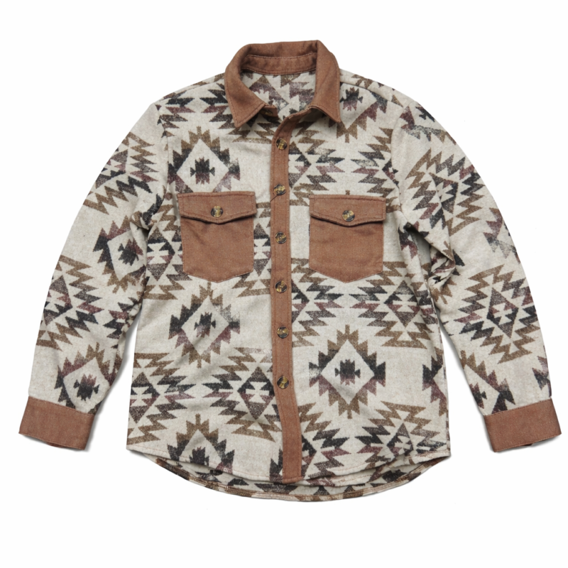 OVER-SHIRT ESTAMPADO ÉTNICO