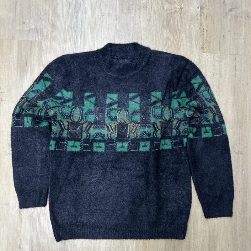 JERSEY EFECTO BRILLO NEGRO