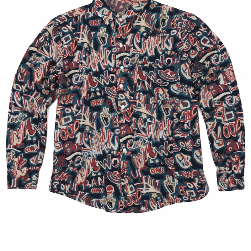 SOBRECAMISA DESESTRUCTURADA MULTICOLOR