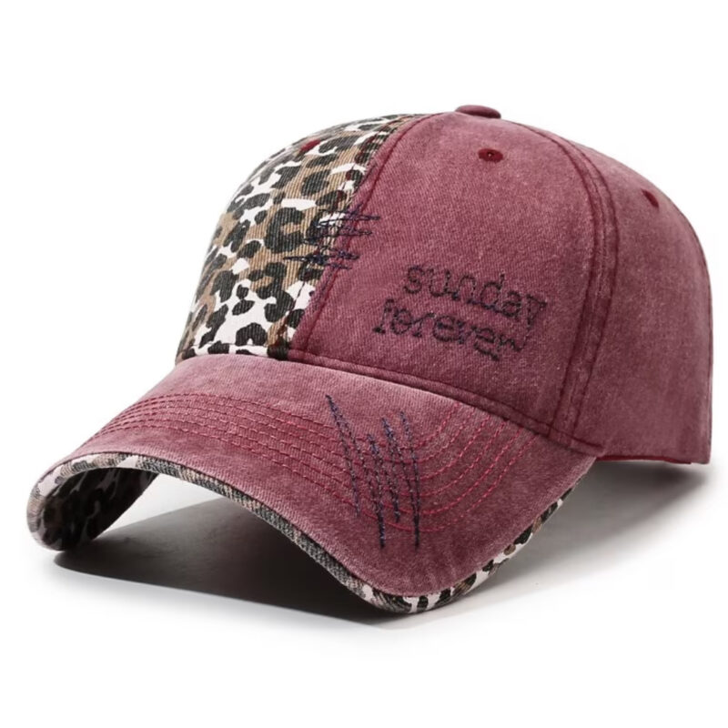 GORRA VINTAGE DE LEOPARDO RED
