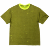 CAMISETA VERDE FLUOR ROTURAS