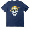 CAMISETA CALAVERA OJOS GIRASOL GRIS