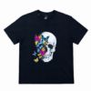 CAMISETA CALAVERA MARIPOSAS BLACK