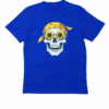 CAMISETA CALAVERA OJOS GIRASOL AZUL