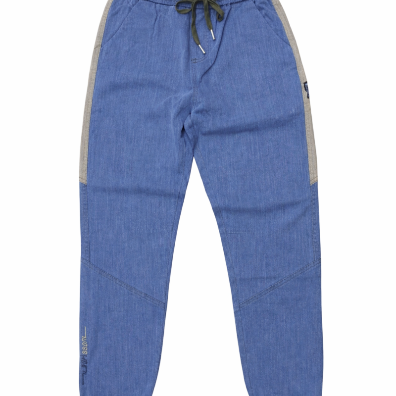 JOGGER CORTE CHINO CON BANDAS LATERALES DENIM BLUE