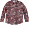 CAMISA MANGA LARGA CON ESTAMPADO CASHMERE
