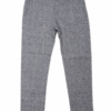 PANTALÓN DE LINO CUADROS GRIS RELAXED FIT