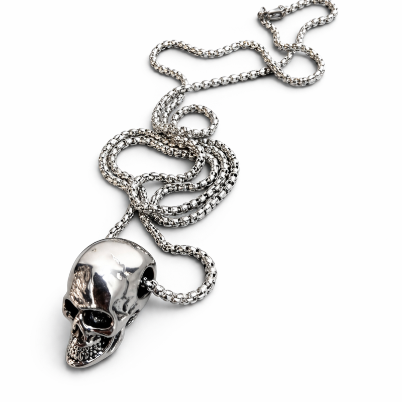 COLLAR CALAVERA ACERO INOXIDABLE