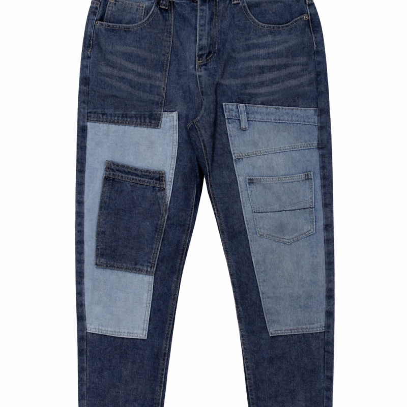 PANTALÓN CON PARCHES DENIM LOOSE FIT