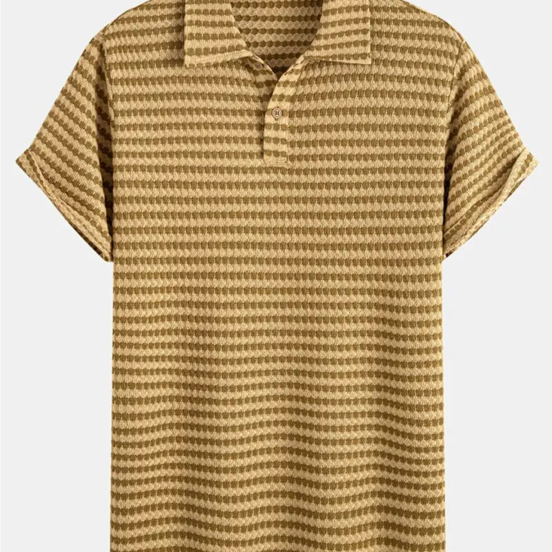 POLO JACQUARD DE RAYAS CON TEXTURA