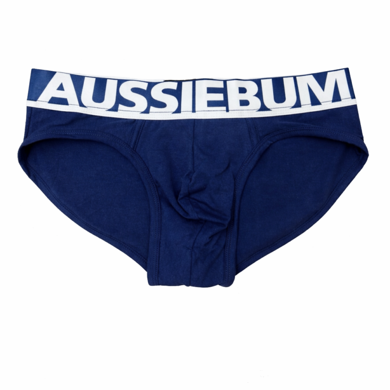 AUSSIEBUM BRIEF AZUL MARINO CON LETRAS BLANCAS