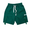 BERMUDA DE TEJIDO TÉCNICO VERDE CON BOLSILLOS LATERALES CON CINTURA DE ELÁSTICA