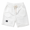 BERMUDA DE FELPA CON TEXTURA DE PUNTO BLANCO