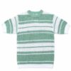CAMISETA MICROPERFORADA DE RAYAS VERDES Y BLANCO
