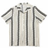 CAMISA MANGA CORTA DE CROCHET RAYAS Y FORMAS ALBARICOQUE