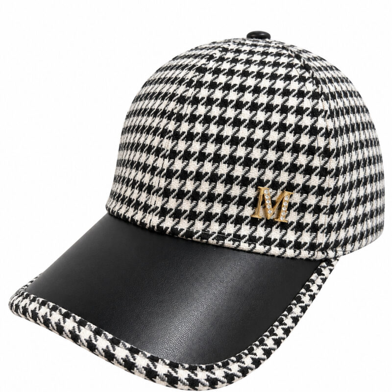 GORRA ESTAMPADO PATA DE GALLO BLACK
