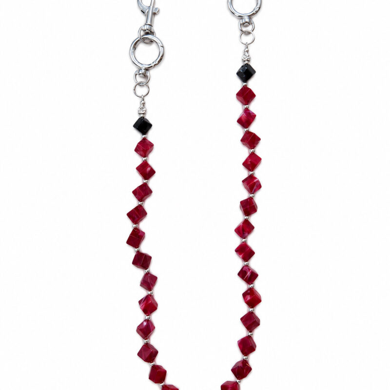 CADENA PARA PANTALÓN DE CUBOS ROJOS