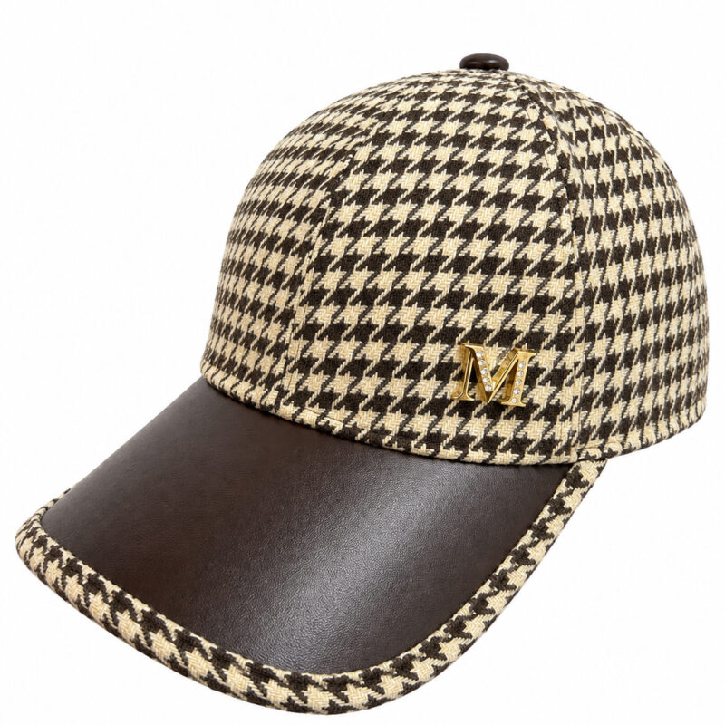 GORRA ESTAMPADO PATA DE GALLO BROWN