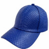 GORRA TEXTURA PIEL DE COCODRILO BLUE