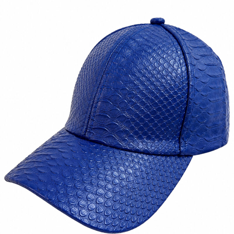 GORRA TEXTURA PIEL DE COCODRILO BLUE